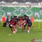 Latihan Perdana Tim U17 Indonesia di Stadion Utama Sumut
